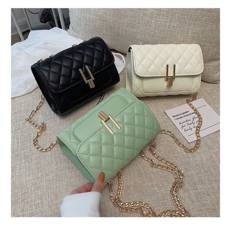 [AFF7SPP Giảm 30K đơn 150K] Túi xách nữ đeo chéo cao cấp khoá Y thời trang Hàn Quốc