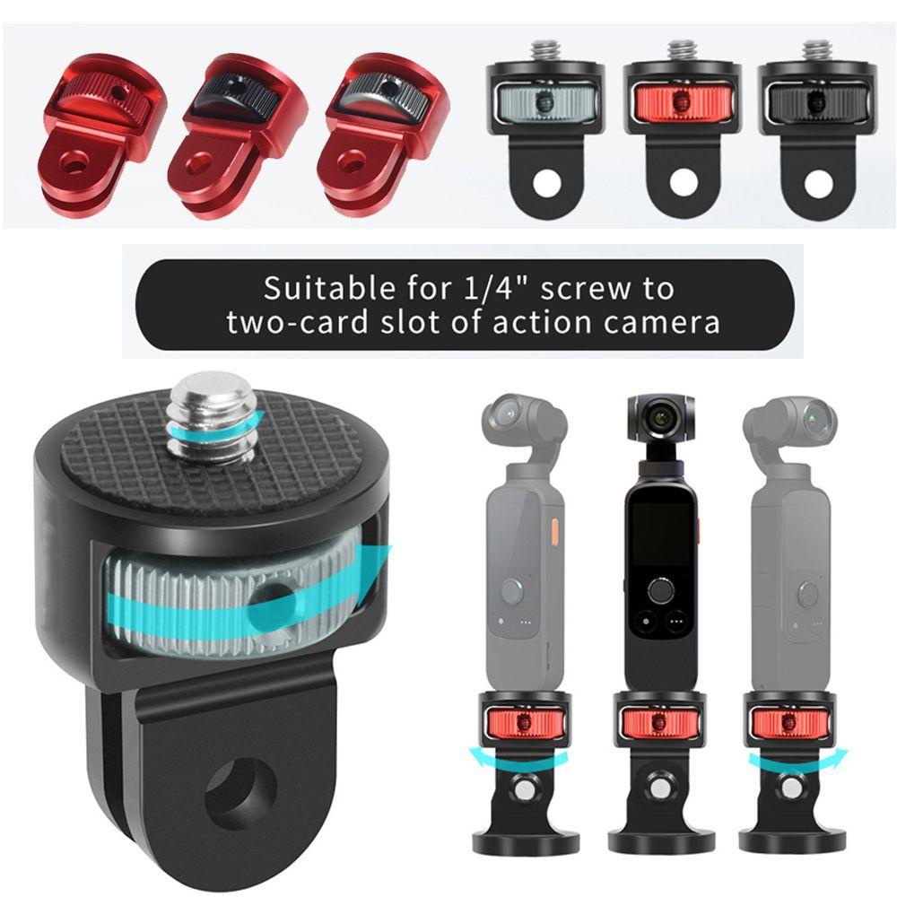 BEBETTERM Giá Đỡ Xoay 360 Độ Ốc Vít 1 / 4 inch Cho Gopro 10 9 Insta360 One X2 DJI Action 2