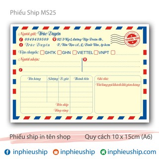 Phiếu giao hàng 100 tờ (Bưu Điện)