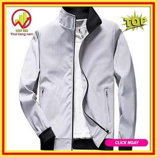 Áo khoác nam cổ trụ phối 2 túi cực đẹp - AK.004