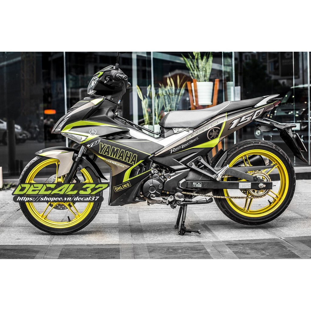 Tem Trùm Exciter 150 Vàng Đen Yamaha