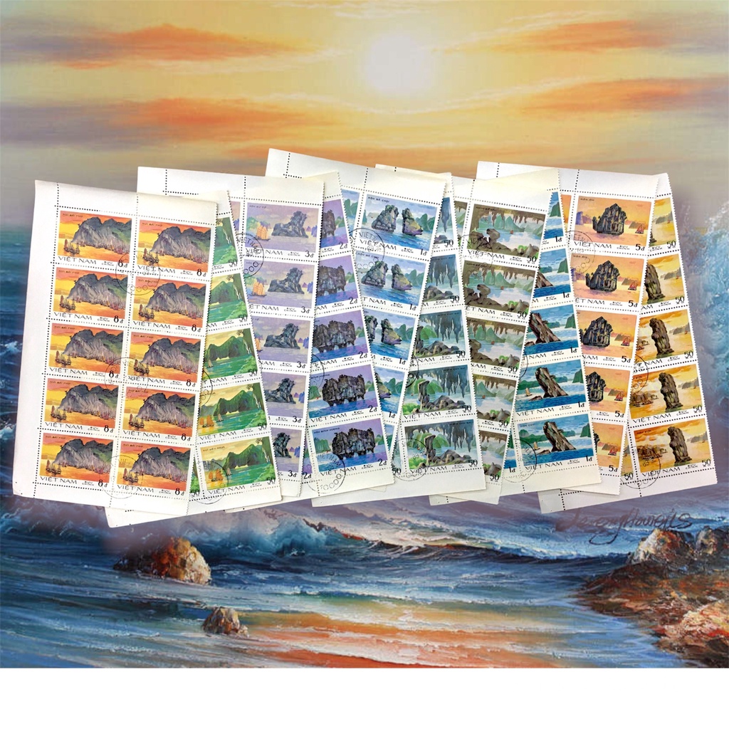 Bộ tem phong cảnh Vịnh Hạ Long 8 con năm 1984 sưu tầm