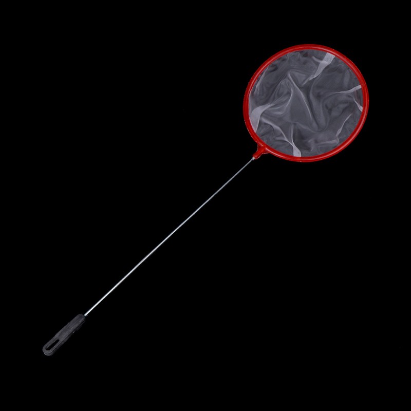 Vợt bắt tôm/ cá hình tròn với khung bằng nhựa mảnh tiện dụng cho bể cá cảnh