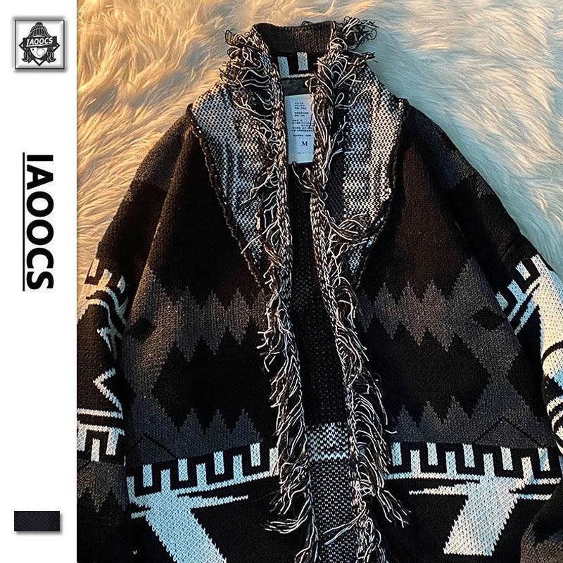 Áo Khoác Len Dáng Rộng Phong Cách Hip hop Đường Phố Retro Mới Cho Nam Và Nữ