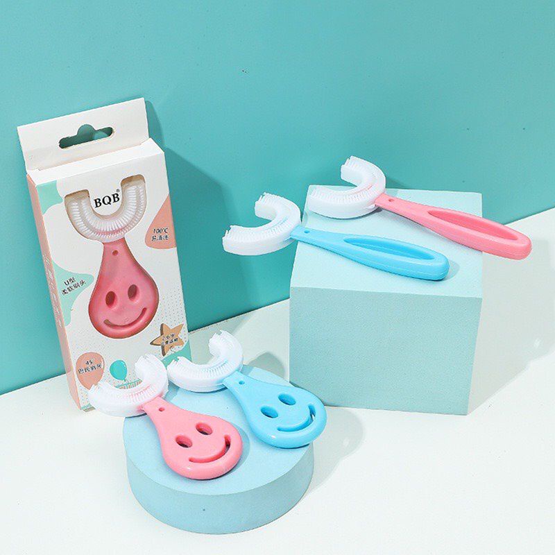 Bàn chải chữ u BQB hàng chính hãng cho bé từ 2_12 tuổi