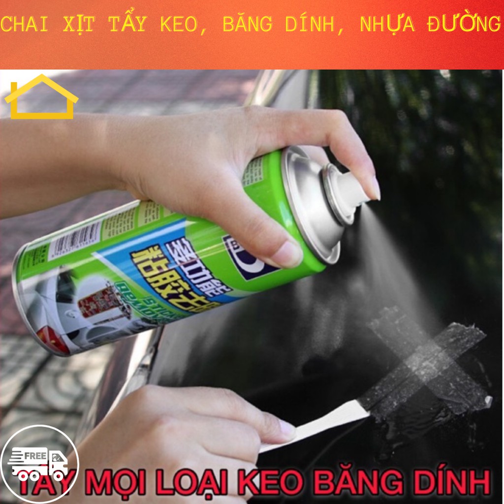 Chai xịt tẩy keo, băng dính, nhựa đường