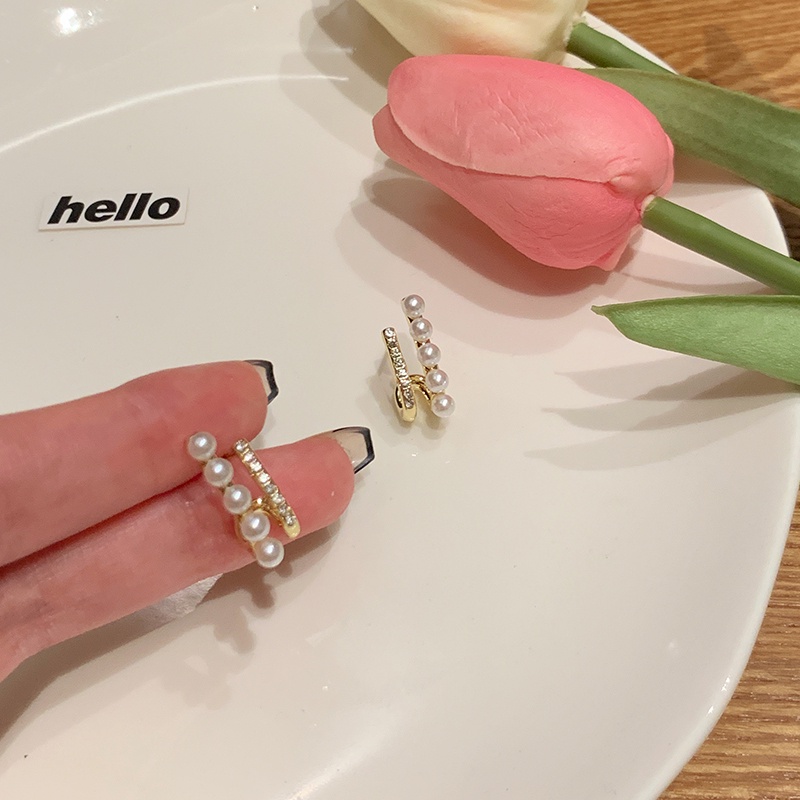 Khuyên Tai Nữ Đính Ngọc Trai Thiết Kế Sang Trọng