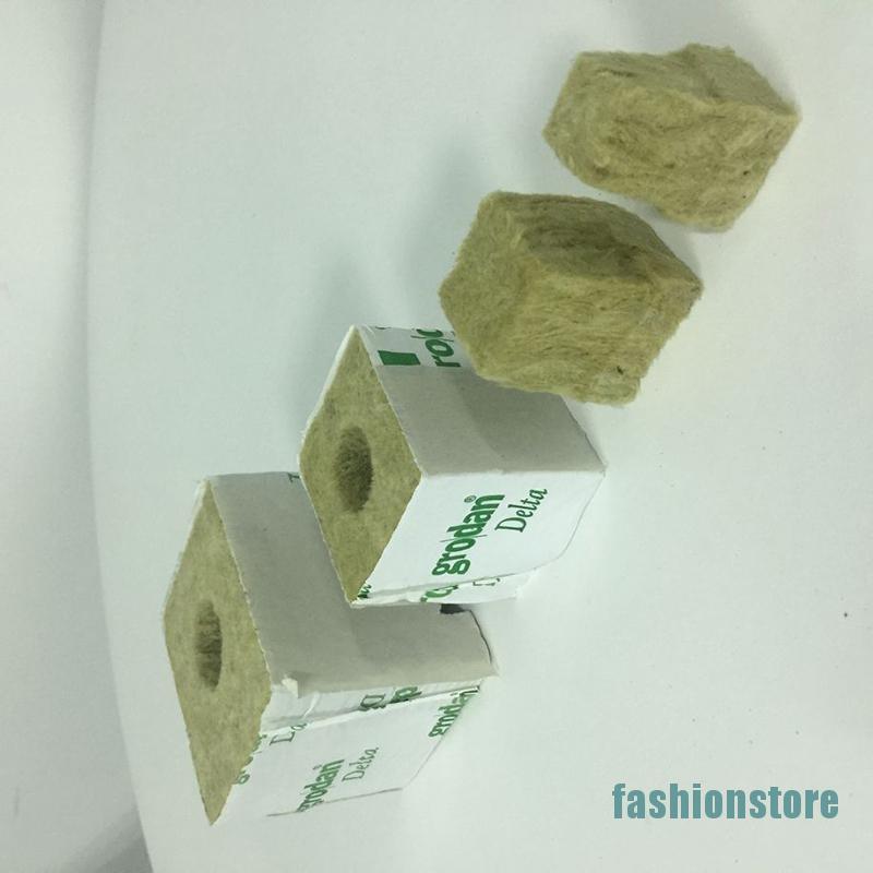 [fashionstore]Rock Wool Cubes Ventilative Hydroponic Grow Rockwool Cubes Soilless Cultivation