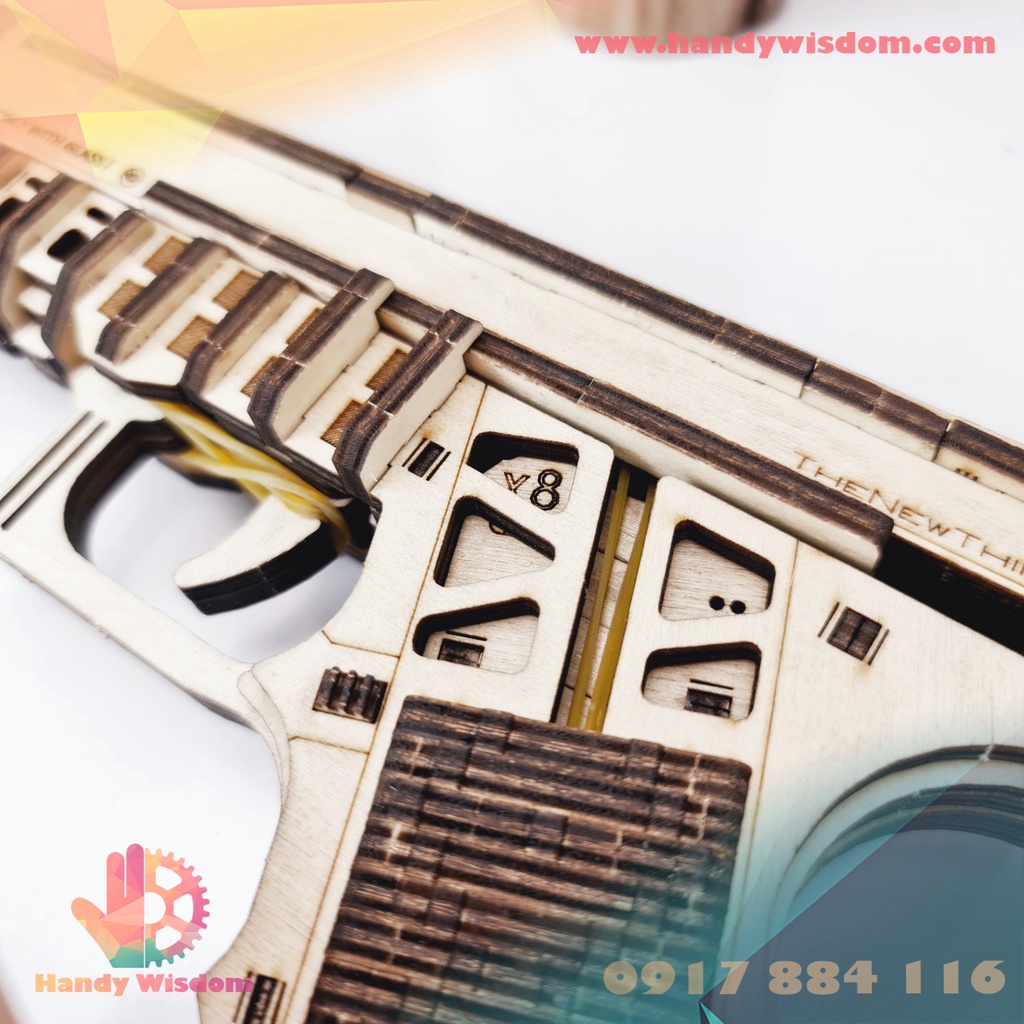 Mô hình lắp ghép gỗ - Desert Eagle - Lục Bạc