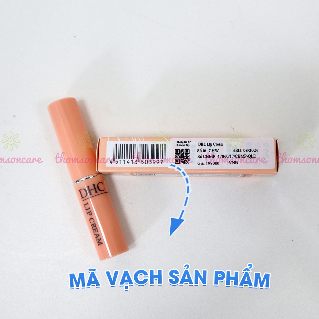 Son dưỡng DHC Lip Cream - Dưỡng ẩm, không màu - Hàng Chính Hãng DHC Nhật Bản