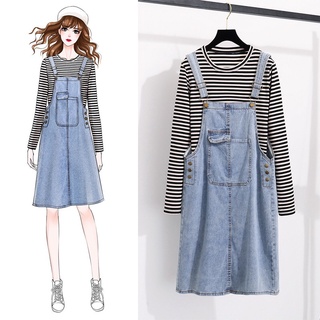 [CÓ SẴN] ĐẦM YẾM BIGSIZE NỮ JEAN XANH NĂNG ĐỘNG - HIMISTORE - HM402
