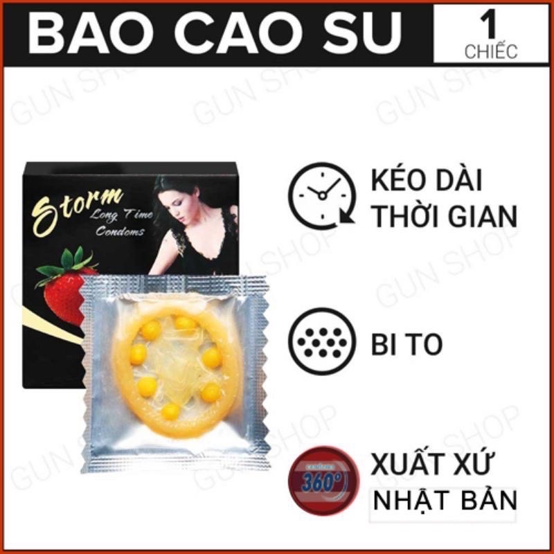 Bao Cao Su Storm Hương Dâu - 7 bi