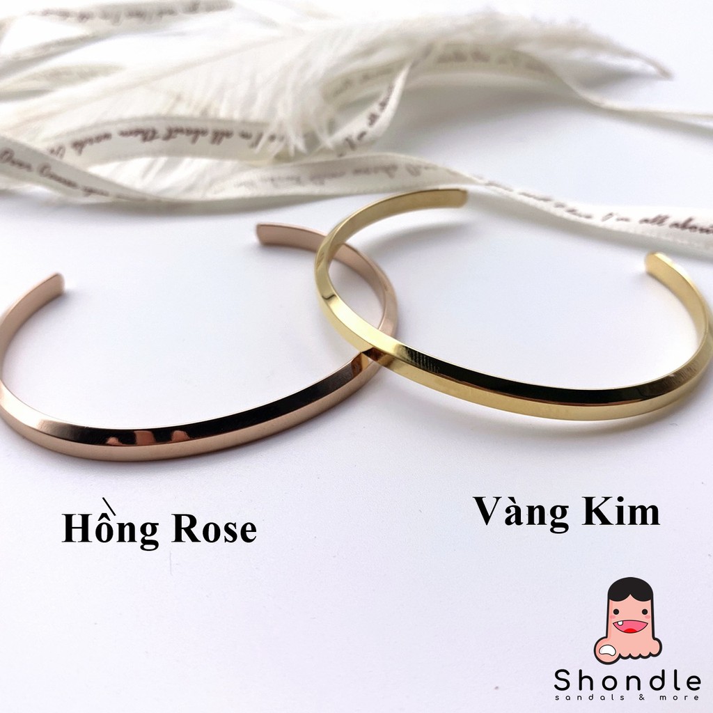 Vòng Tay Cuff DW Unisex Bản Đẹp - Chất Không Rỉ - Bảo Hành 1 Năm