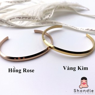 [Mã SKAMCLU8 giảm 10% cho đơn từ 100K] Vòng Tay Cuff Unisex Bản Đẹp - Chất Không Rỉ - Bảo Hành 1 Năm