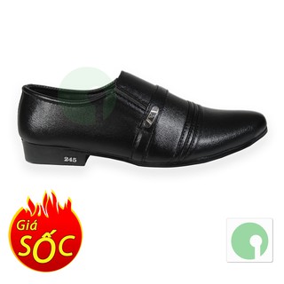 Thời trang giày nam công sở giá rẻ - đẹp lịch lãm mới nhất năm - NMA-110DE-GT (Màu đen)