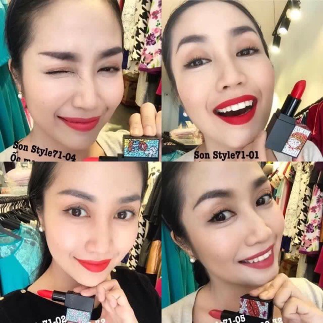 [GIÁ TỐT] SON LÌ STYLE 71 RETRO MATTE LIPSTICK #12 - ĐỎ ĐẬM