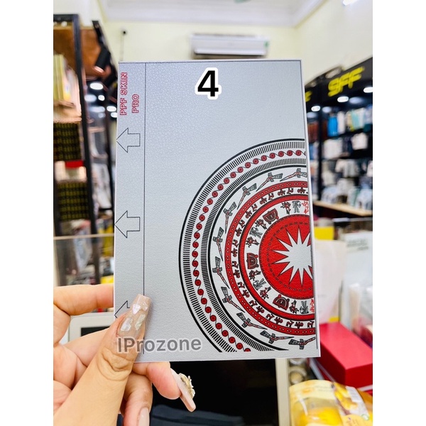 Dán skin vân da cao cấp cho các đời máy 7plus - 13 Promax