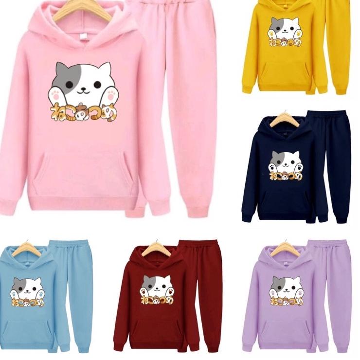 Set Áo hoodie Và Quần Dài Cho Bé Từ 4-13 Tuổi ✓