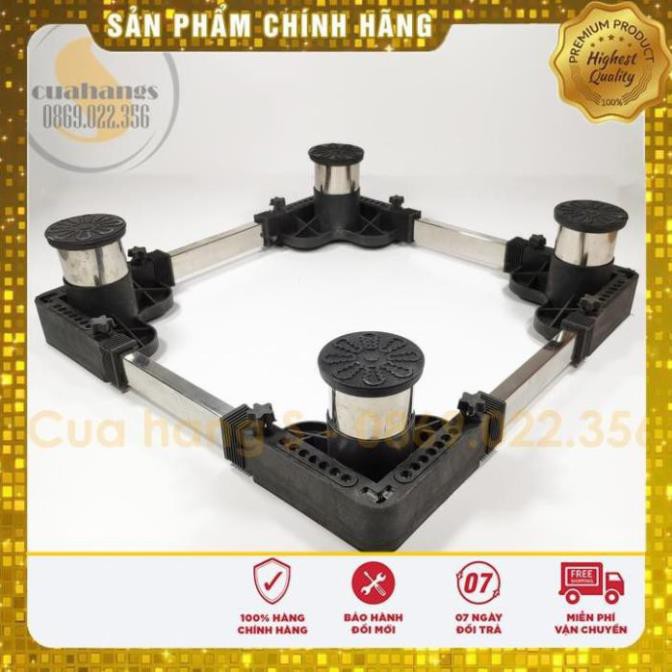 Chân kê máy giặt- Đế máy giặt chống rung-Giá kê đỡ máy giặt cửa ngang, cửa trước trụ inox chắc bền FREESHIP