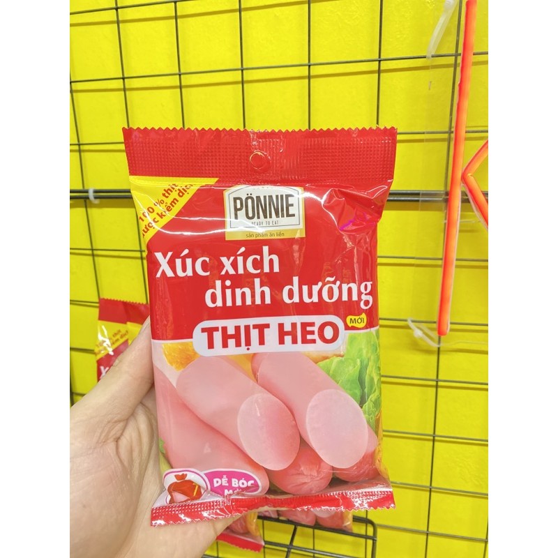 Xúc xích dinh dưỡng thịt heo Ponnie gói 198g | BigBuy360 - bigbuy360.vn