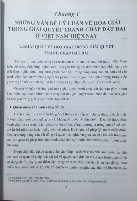 Sách: Hòa giải trong giải quyết tranh chấp đất đai ở Việt Nam hiện nay | BigBuy360 - bigbuy360.vn