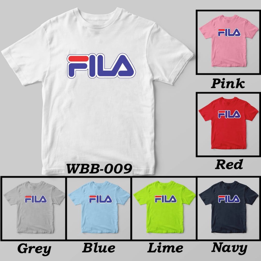 Áo Thun Fila Unisex Cho Trẻ Em Từ 2 Đến 10 Tuổi