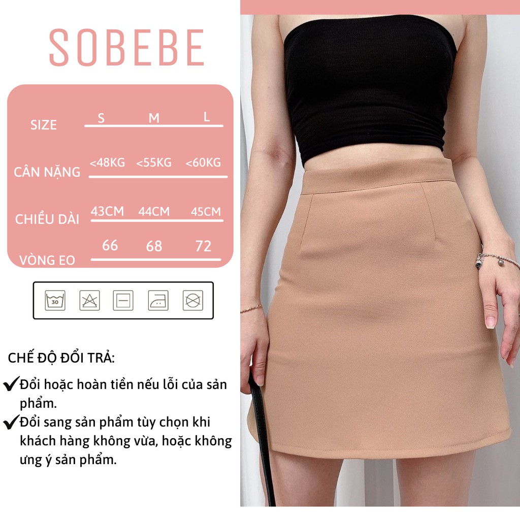 Chân váy chữ a ngắn bigsize lưng cao công sở T18 STORE CV03 | BigBuy360 - bigbuy360.vn
