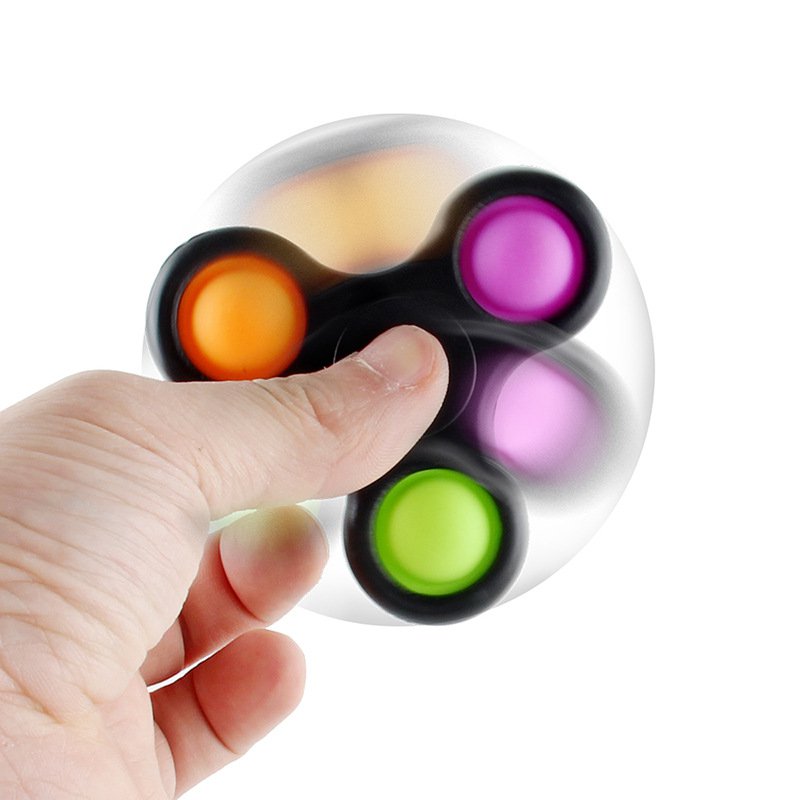  COB ABS Fidget Spinner EDC Spinner For Autism ADHD Anti Stress Hand Spinners Bearing Trispinner Finger Toy Focus Fidgeting Restless Tri-Spinner High Quality Adult Kids Funny Toys