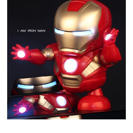 Robot Nhảy Múa Dance Hero -  Iron Man - Bumblebee Nhảy Múa Theo Nhạc Có Đèn Siêu Ngầu Siêu Hot