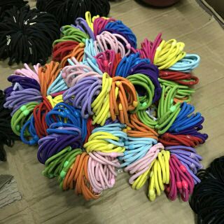 Sét 10 thun cột tóc thời trang (S35)