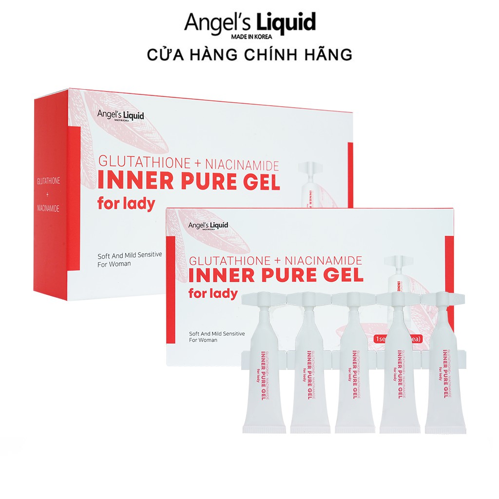 Siêu Tinh Chất Làm Hồng Se Khít Vùng Kín Angel Liquid Glutathione Plus Niacinamide Inner Pure Gel 2ml x15 ống