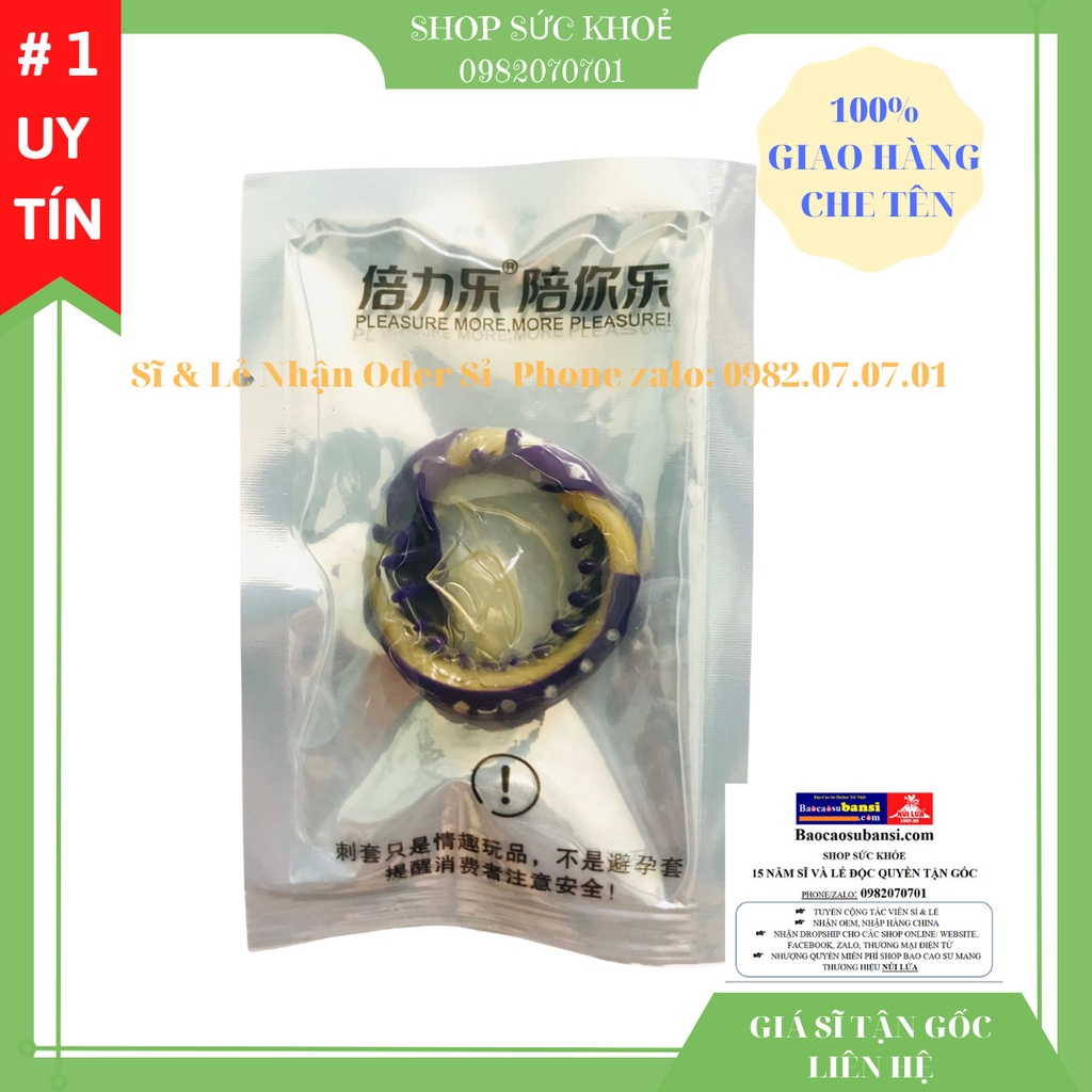 Bao Cao Su Độc Lạ Siêu Gân Gai Rồng Cuộn Chính Hãng Hộp 3 Cái , Tăng Cảm Xúc Cho Nữ, Shop Sức Khỏe 0982070701 Sỉ Full