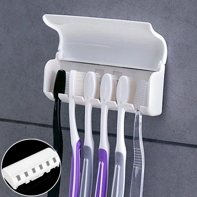 Giá Đỡ Bàn Chải Đánh Răng Gắn Tường Không Đục Đa Năng