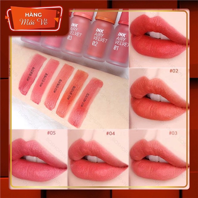 SON KEM LÌ PERIPARA INK AIRY VELVET NEW 2019