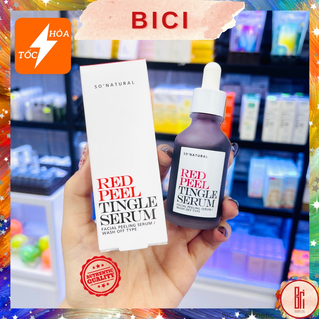 Tinh Chất Peel Da SO'NATURAL Red Peel Tingle Serum 35ml