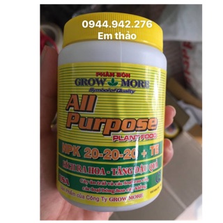 PHÂN  Bón lá GROW MORE 20-20-20 TE