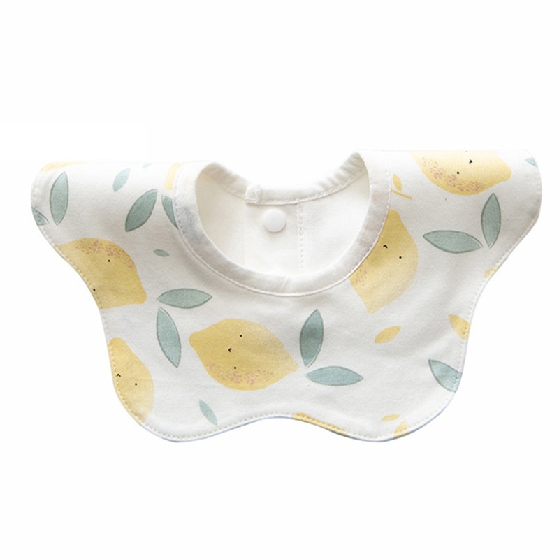 Yếm ăn cotton hình tròn xoay 360 độ tiện dụng cho bé