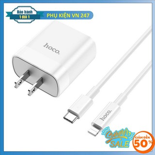 Bộ sạc hoco c80 2 cổng kèm cáp hỗ trợ sạc nhanh qc3.0 - 18w- bảo hành 1 đổi 1