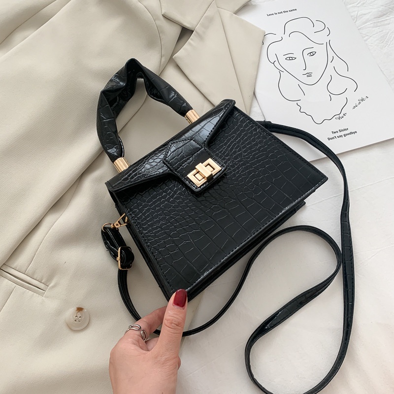 IELGY Túi Xách Dáng Vuông Kiểu Retro Trẻ Trung Sành Điệu Cho Nữ