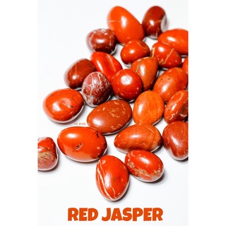 Đá thanh tẩy red jasper tự nhiên rung bóng