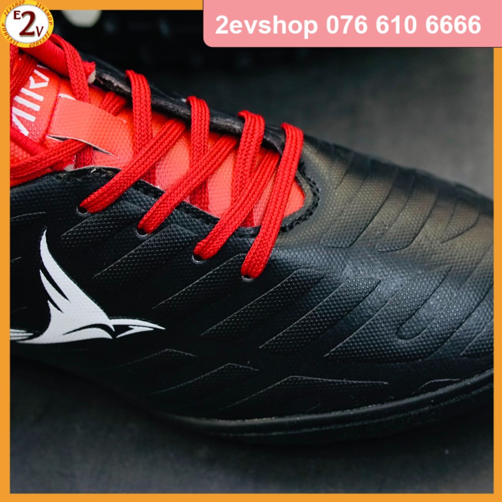 Giày đá bóng thể thao nam Mira Hùng Dũng 16 Đen dẻo nhẹ, giày đá banh cỏ nhân tạo chất lượng - 2EV