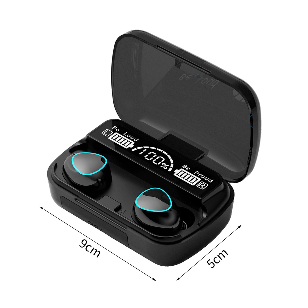 Tai Nghe Không Dây M10 Chống Thấm Nước Màn Hình Cảm Ứng Bluetooth 5.1