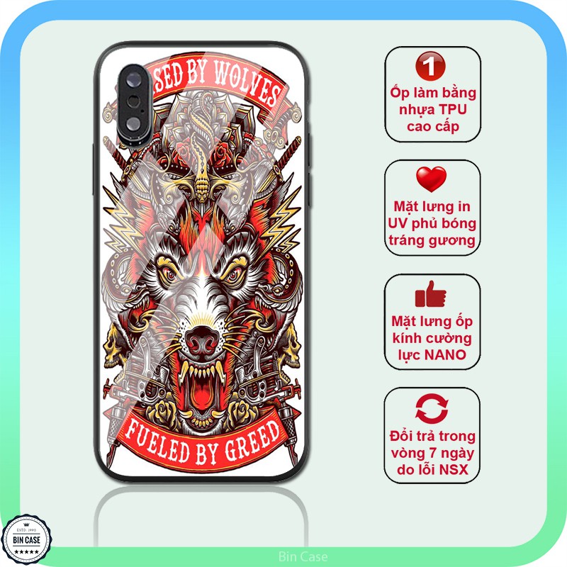 Ốp lưng hình xăm mặt sói Wolves rùng rợn ma mị - iphone 6s/6/7/8 plus/x/xr/xs max/11/11 pro max/12/12 promax TATTOO0002