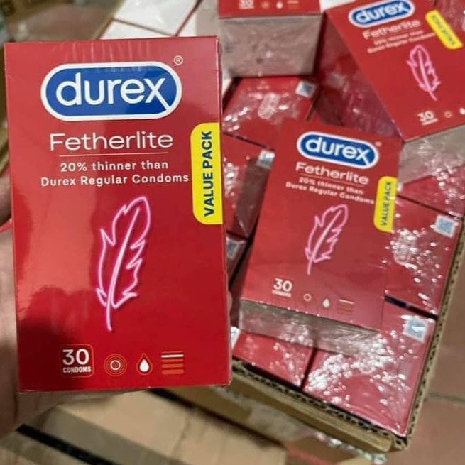 Bao cao su siêu mỏng siêu dai Durex hộp 30 chiếc - xuất xứ Úc