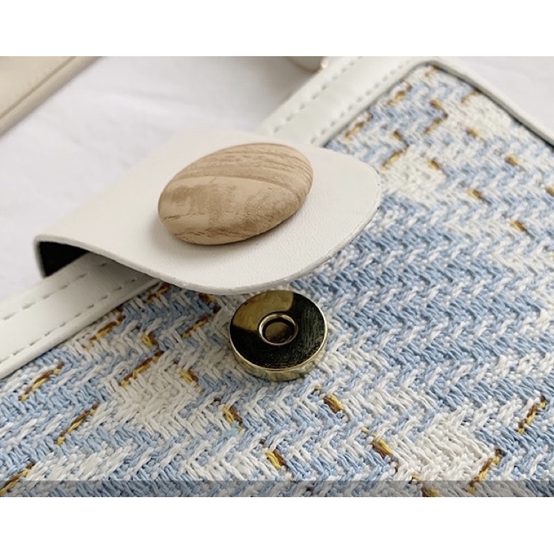 Túi xách nữ, túi đeo vai sọc ca rô