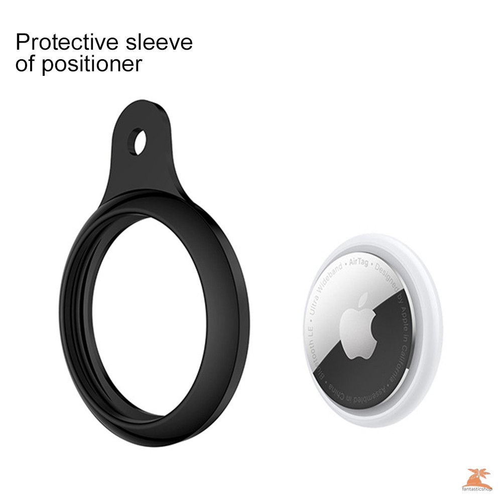 Ốp Lưng Silicone Bảo Vệ Kiêm Móc Khóa Cho Airtags Bluetooth