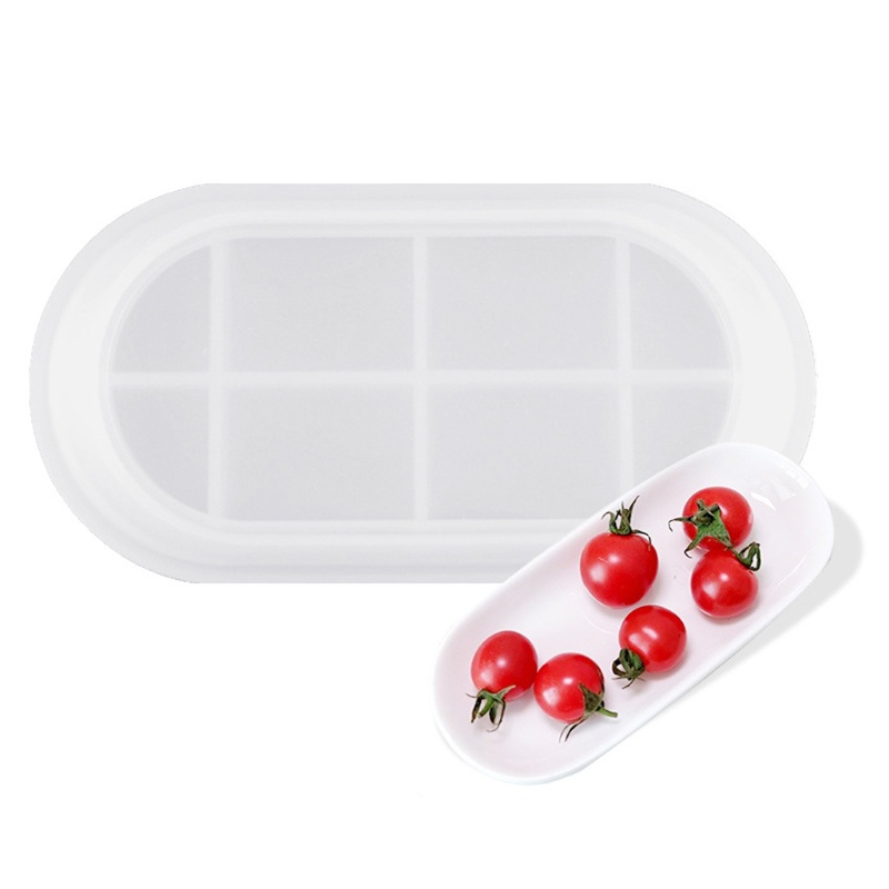 Khuôn Silicone Tạo Hình Làm Bánh Xà Phòng Hình Tròn / Oval Diy