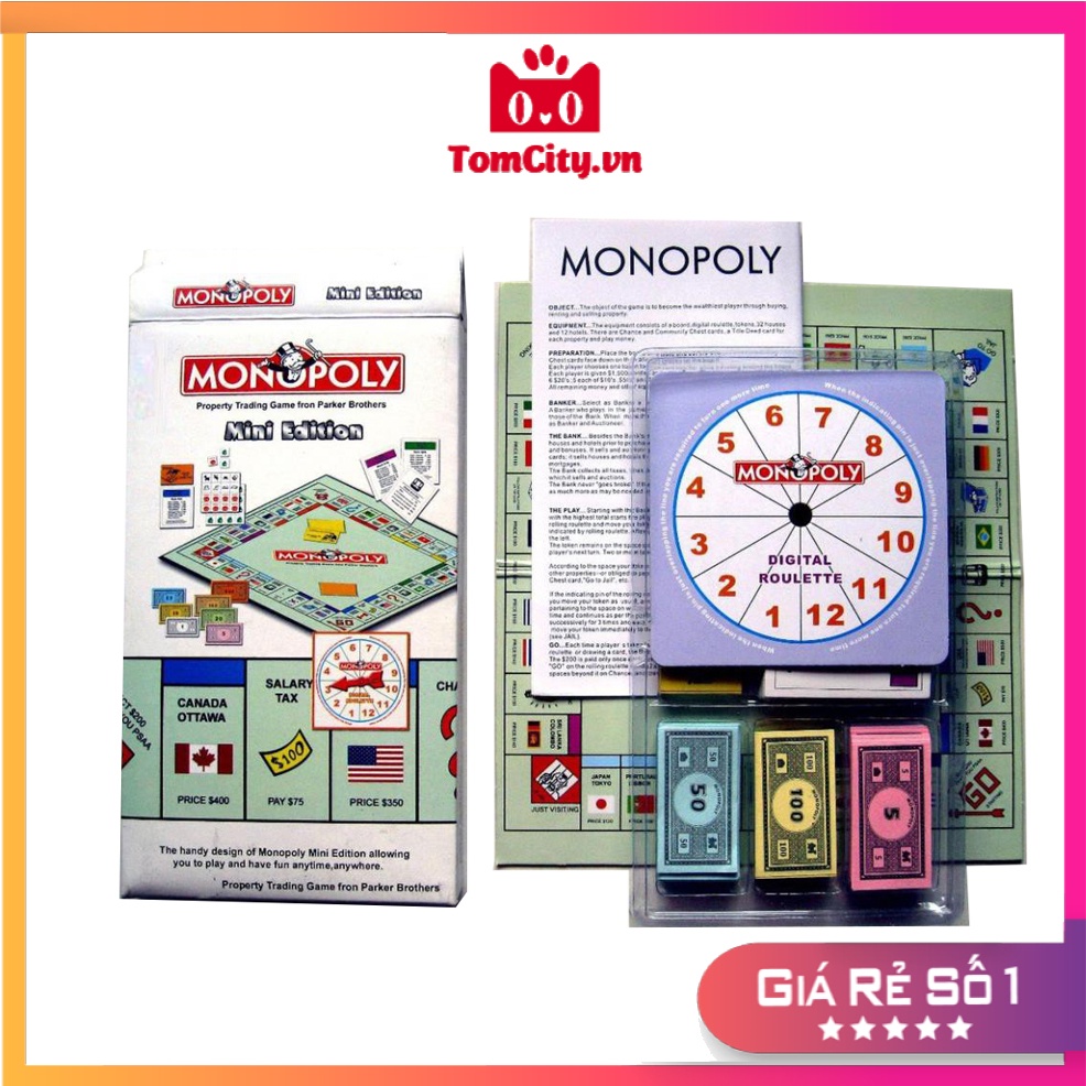 Cờ tỷ phú Monopoly bản mini editon bản đẹp