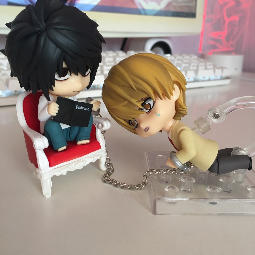 Nhân Vật Anime DEATH NOTE Nendoroid 1160 Độc Đáo# 1200# Mô Hình Nhân Vật Sát Thủ Yagami Light/L·Lawliet 2.0 Bằng PVC