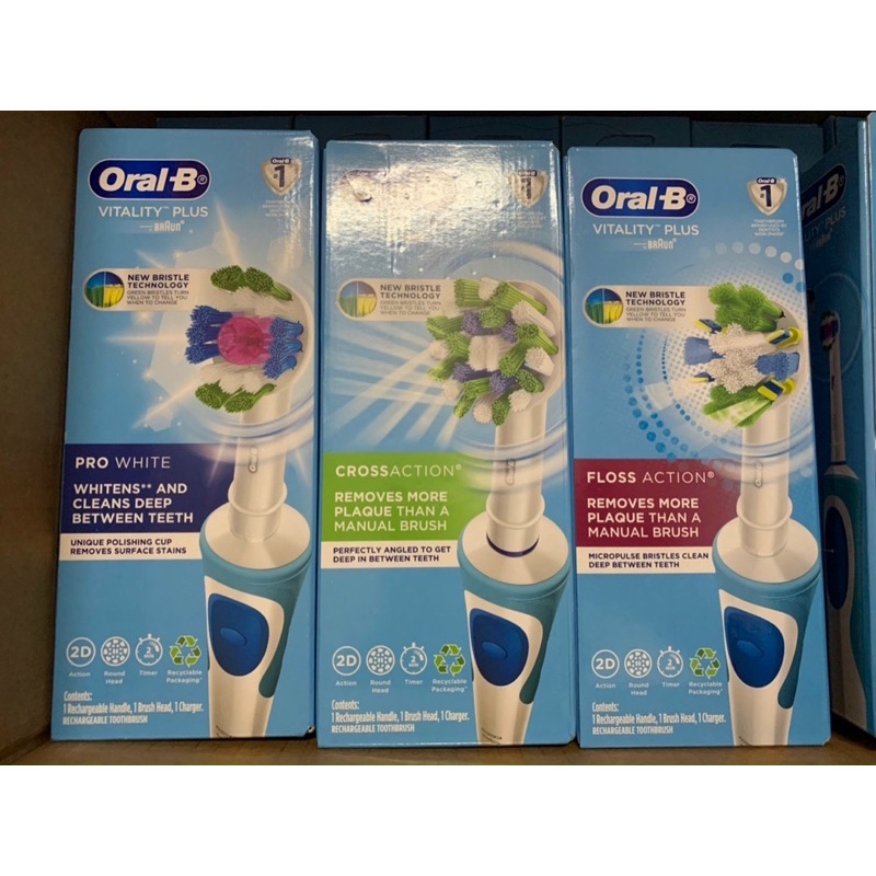 Bàn chải điện oral b mẫu mới vitality plus chính hãng úc